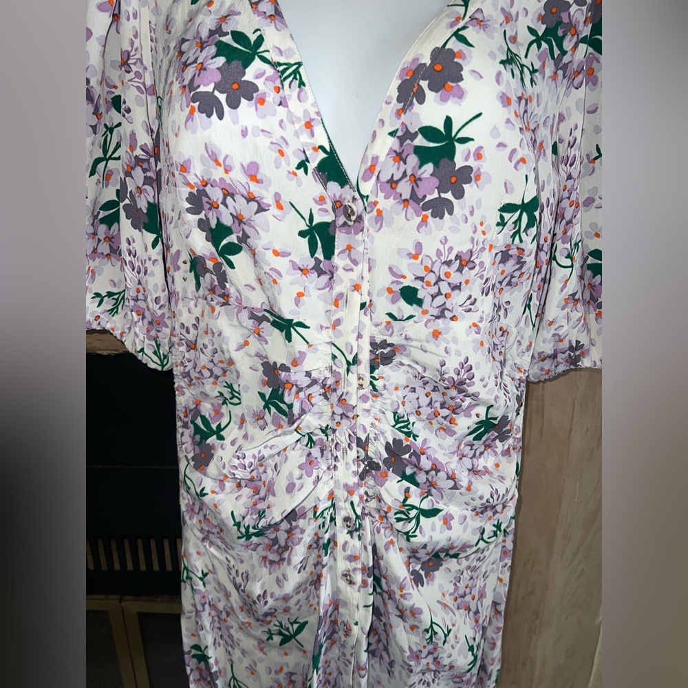 BYTIMO Floral Ruched Maxi Dress | NWT | Size Small - Picture 5 of 9